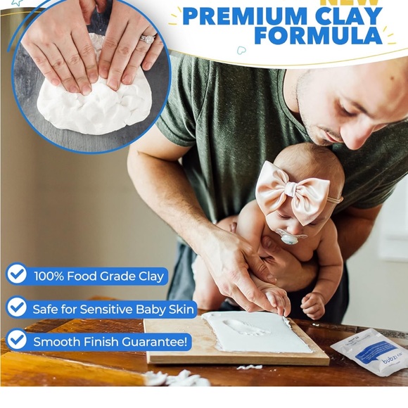 Baby Clay Handprint and Footprint - Picture 4 of 7